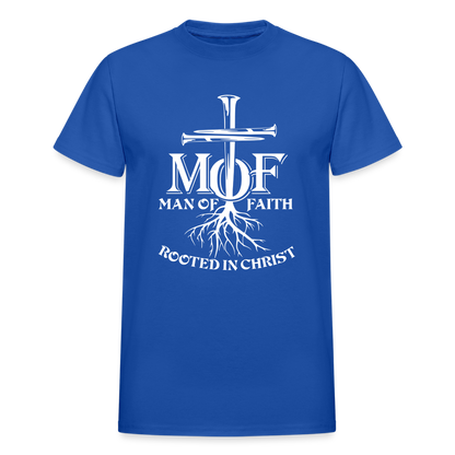 Man Of Faith - Rooted In Christ - royal blue