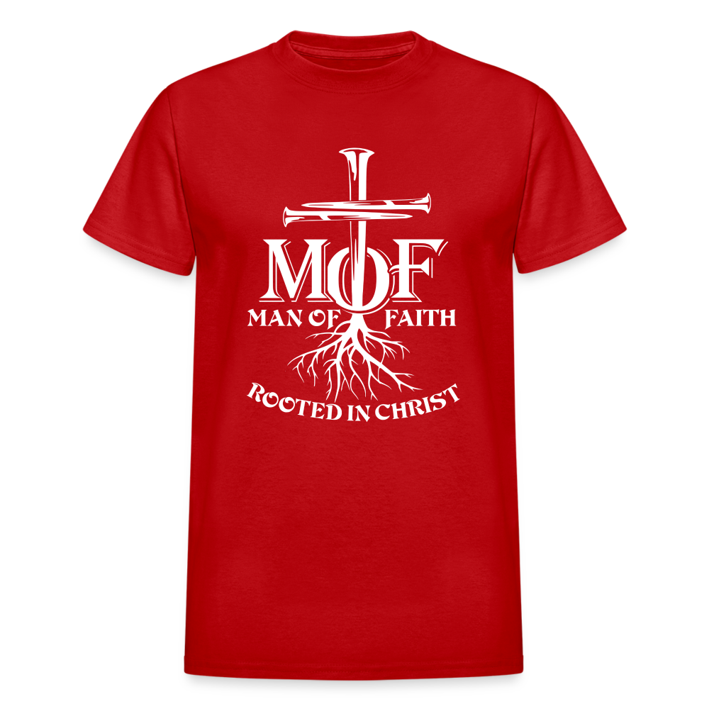 Man Of Faith - Rooted In Christ - red