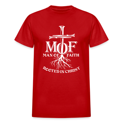 Man Of Faith - Rooted In Christ - red