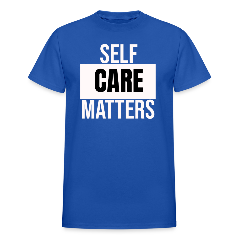 Self Care Matters Unisex T-Shirt - royal blue