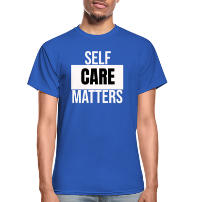 Self Care Matters Unisex T-Shirt - royal blue