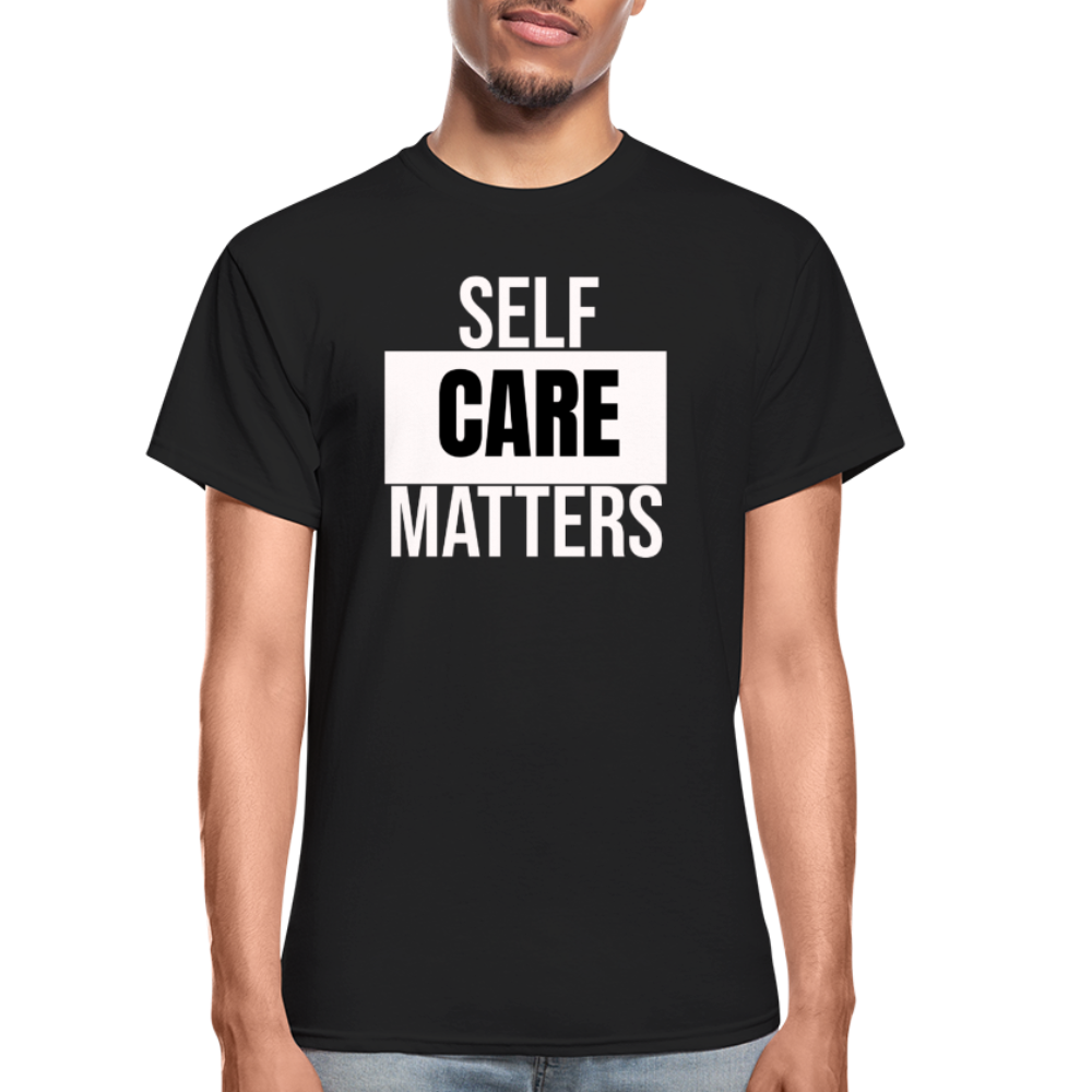 Self Care Matters Unisex T-Shirt - black