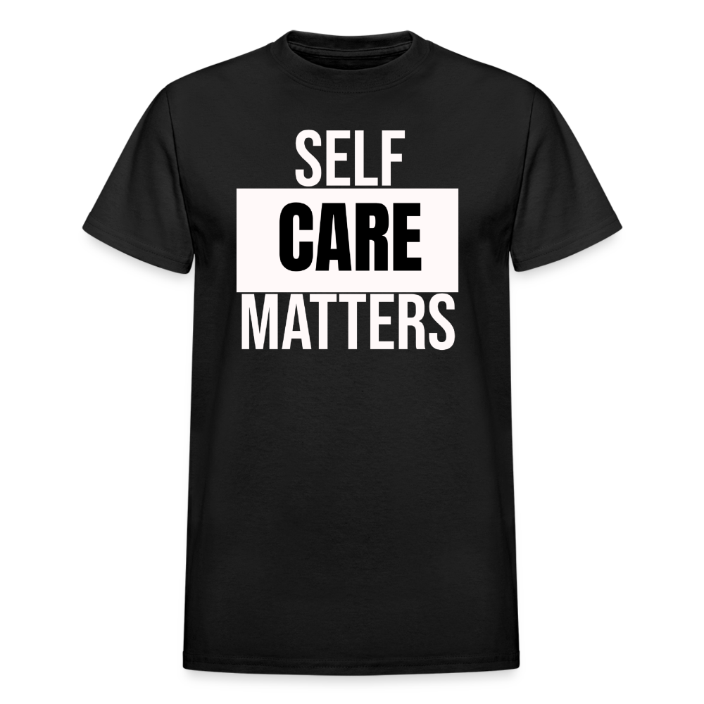 Self Care Matters Unisex T-Shirt - black