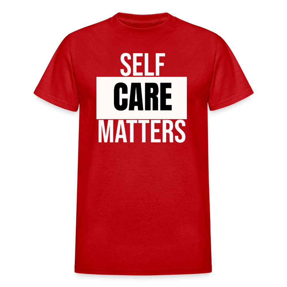 Self Care Matters Unisex T-Shirt - red