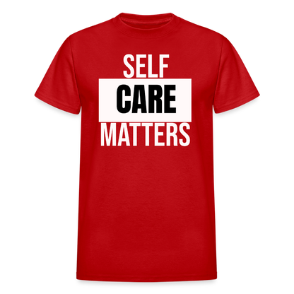 Self Care Matters Unisex T-Shirt - red