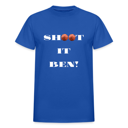 Shoot It Ben Unisex T-Shirt - royal blue