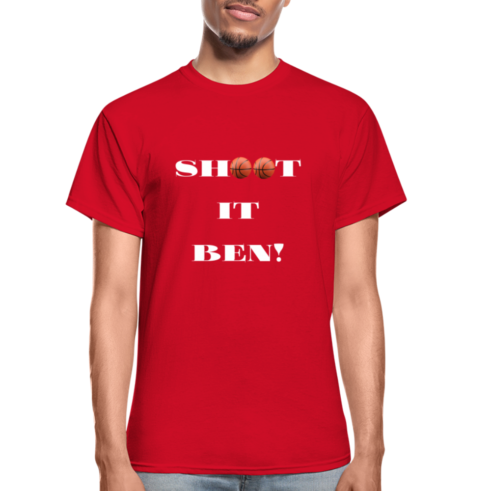 Shoot It Ben Unisex T-Shirt - red