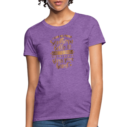 Southern Bell To Ghetto Thug Women's T-Shirt - purple heather