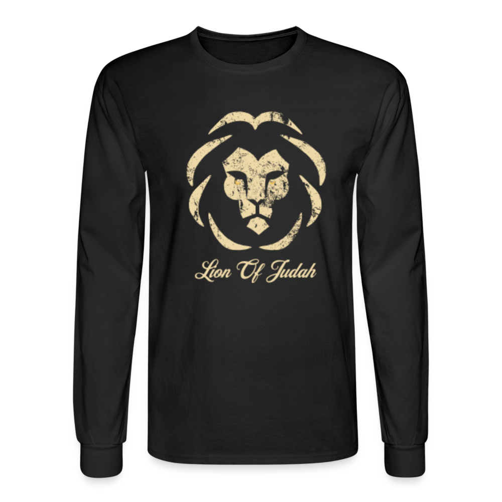 Lion of Judah Men's Long Sleeve T-Shirt - black
