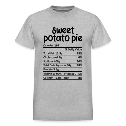 Sweet Potato Pie Ingredients Unisex Shirt - heather gray