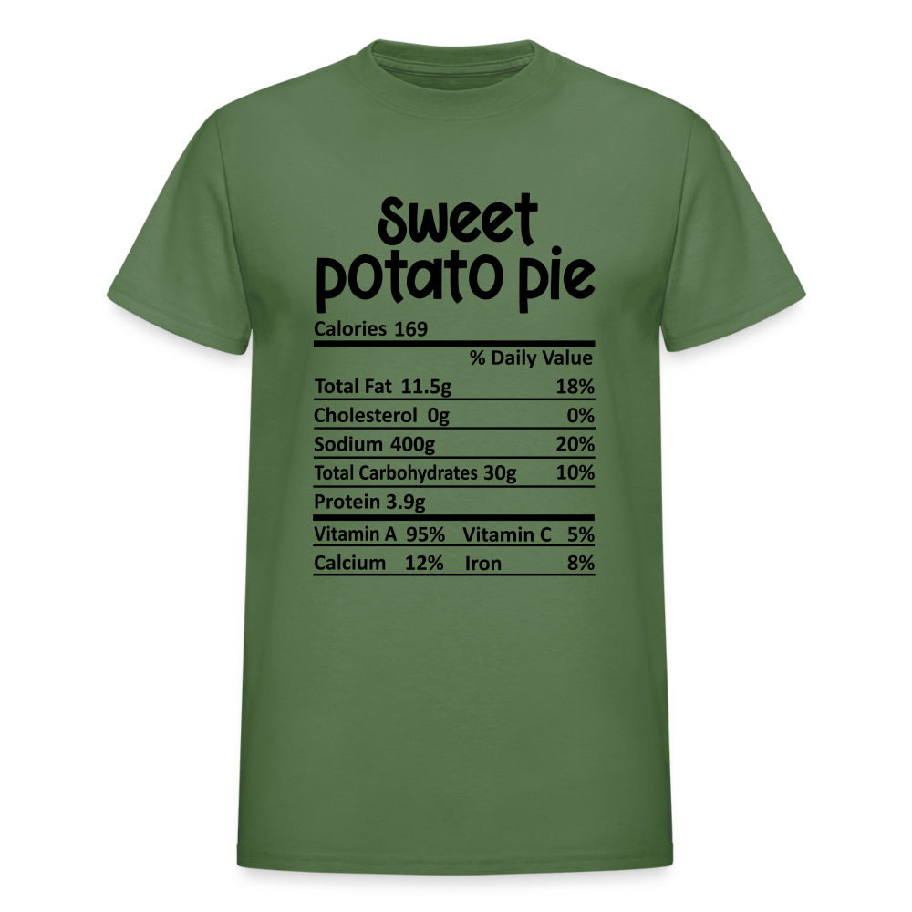 Sweet Potato Pie Ingredients Unisex Shirt - military green