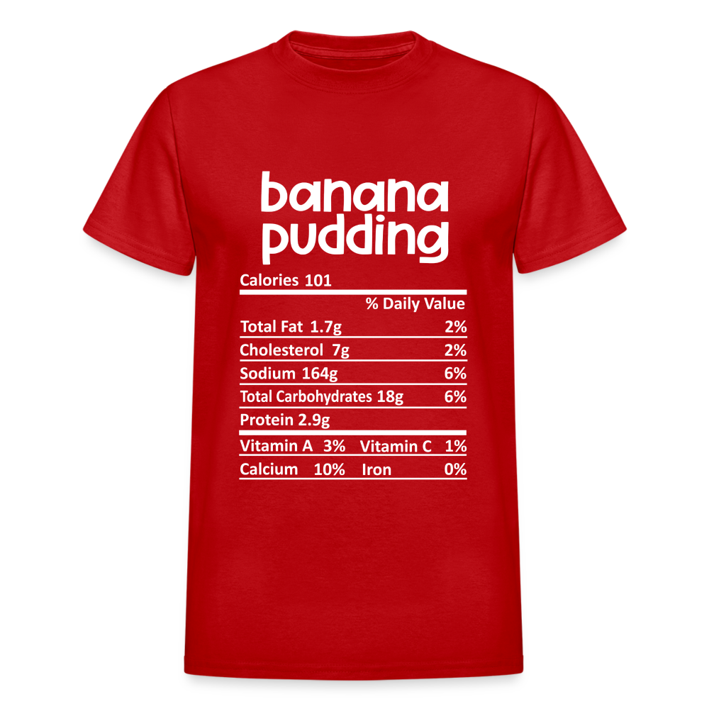 Banana Pudding Ingredients Unisex Shirt - red