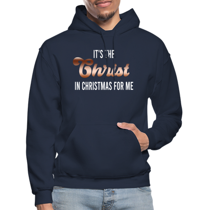 It's The Christ In Christmas For Me Unisex Hoodie - navy