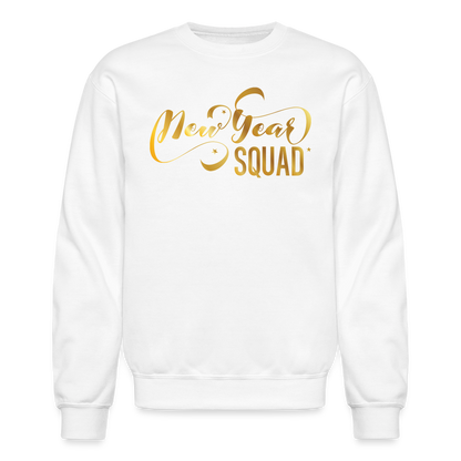 New Year Squad Crewneck Sweatshirt - white