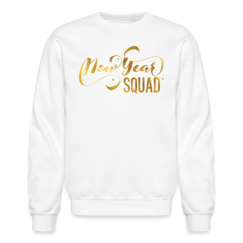 New Year Squad Crewneck Sweatshirt - white