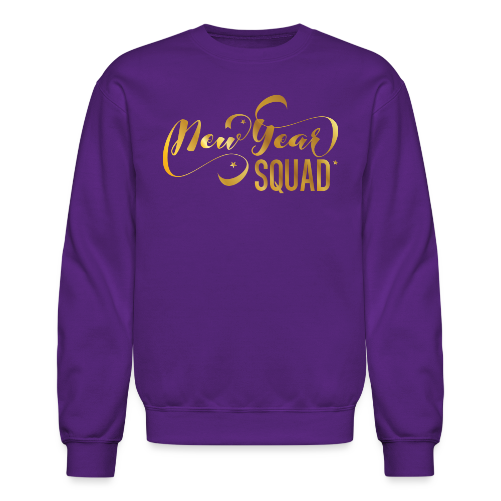 New Year Squad Crewneck Sweatshirt - purple
