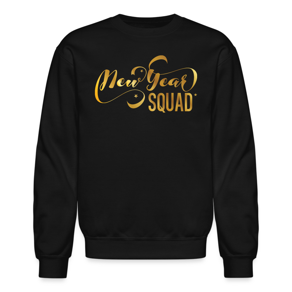 New Year Squad Crewneck Sweatshirt - black