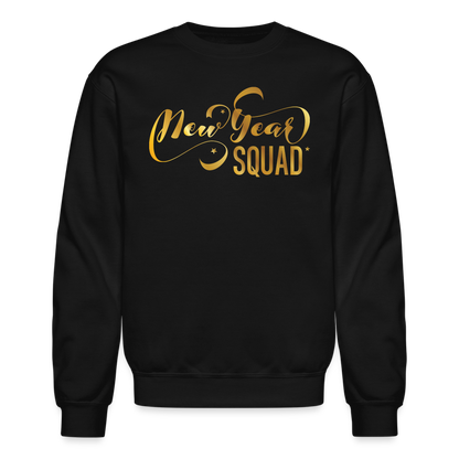 New Year Squad Crewneck Sweatshirt - black