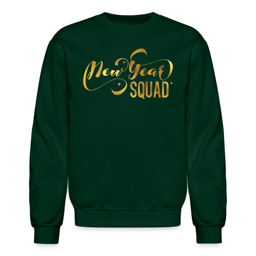New Year Squad Crewneck Sweatshirt - forest green