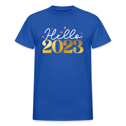 Hello 2023 Unisex T-Shirt - royal blue