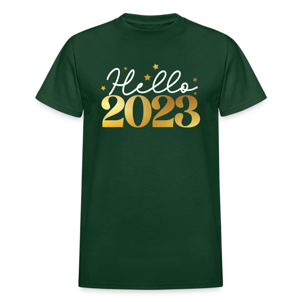 Hello 2023 Unisex T-Shirt - forest green