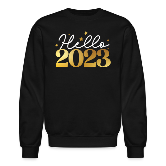 Hello 2023 Unisex Crewneck Sweatshirt - black