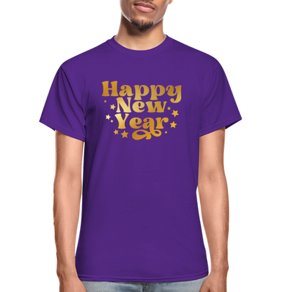 Happy New Year Unisex T-Shirt - purple