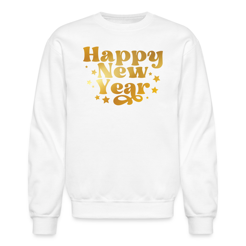 Happy New Year Unisex Crewneck Sweatshirt - white