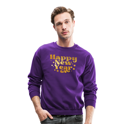 Happy New Year Unisex Crewneck Sweatshirt - purple