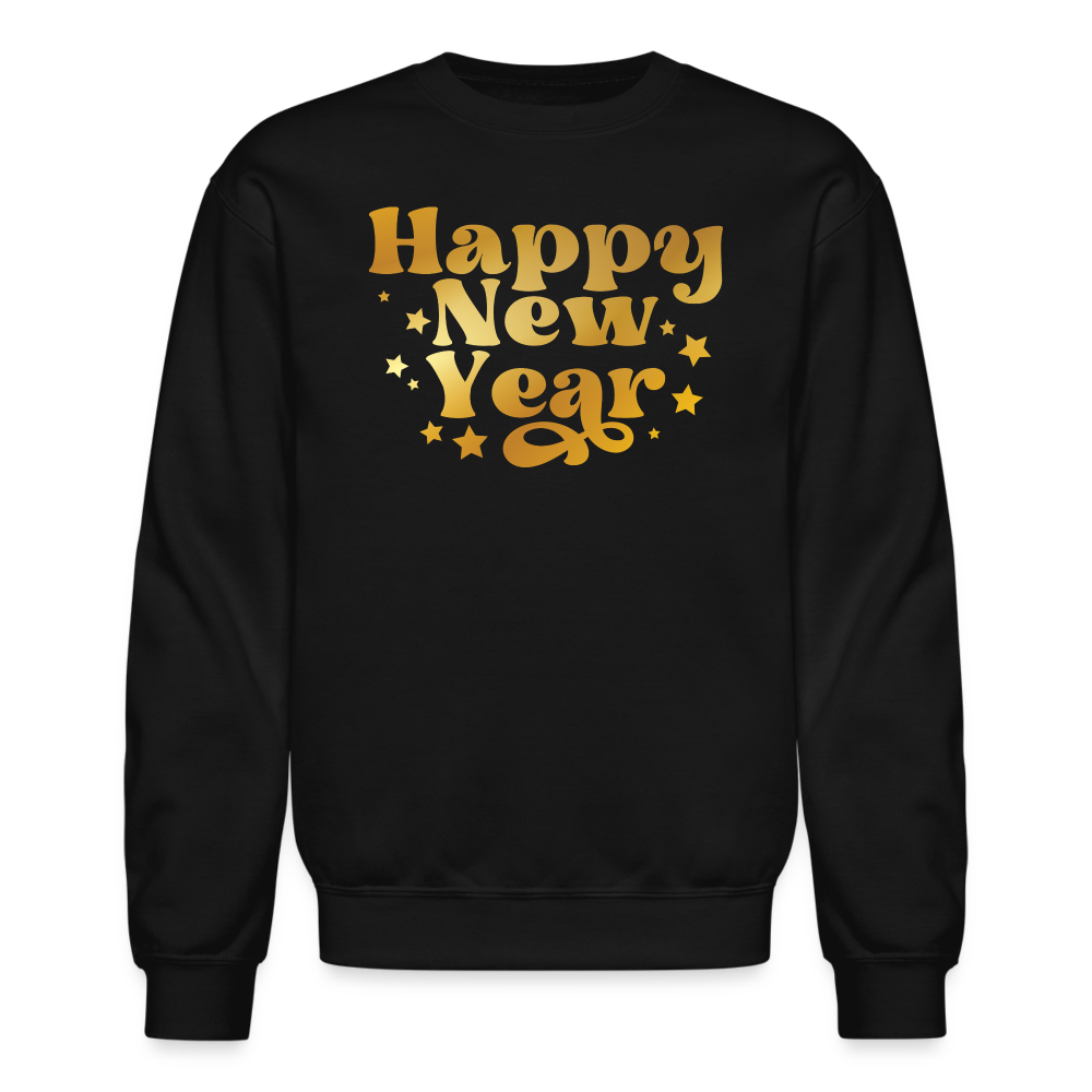 Happy New Year Unisex Crewneck Sweatshirt - black