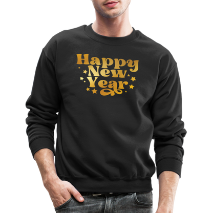 Happy New Year Unisex Crewneck Sweatshirt - black