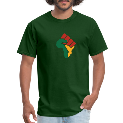Africa Power Fist Unisex Classic T-Shirt - forest green