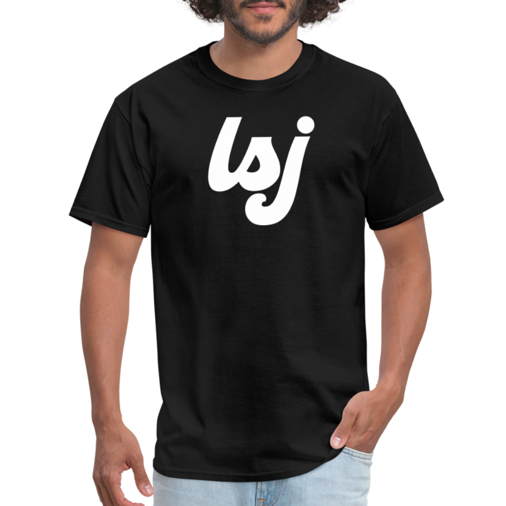 LSJ Cursive Logo Unisex Classic T-Shirt - black