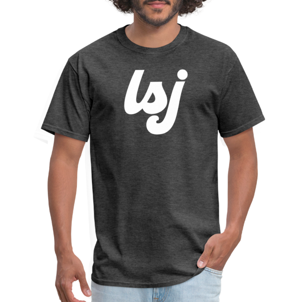 LSJ Cursive Logo Unisex Classic T-Shirt - heather black