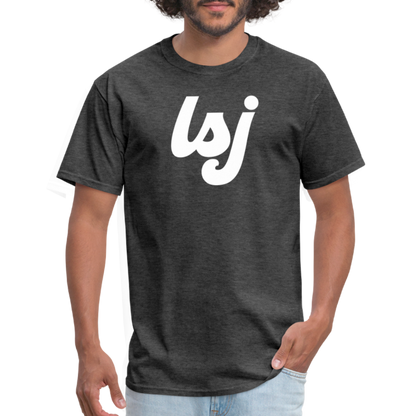 LSJ Cursive Logo Unisex Classic T-Shirt - heather black