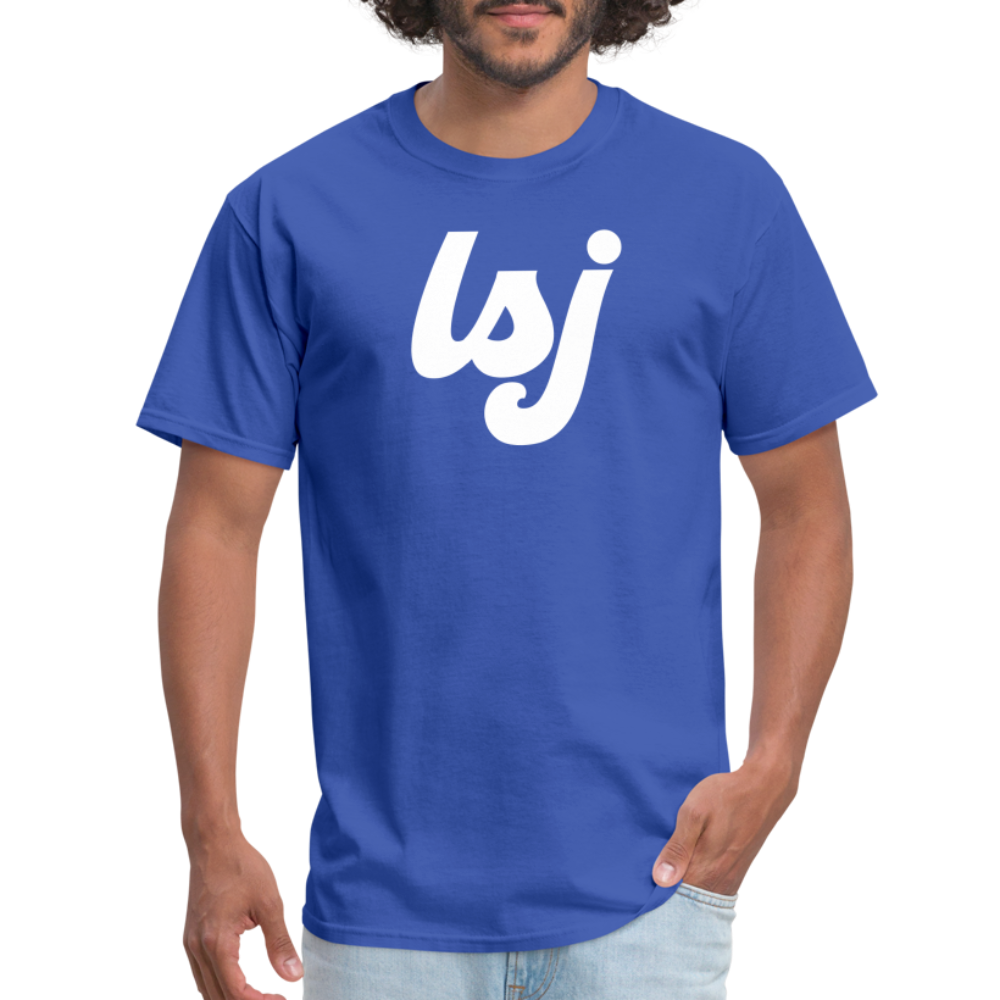 LSJ Cursive Logo Unisex Classic T-Shirt - royal blue