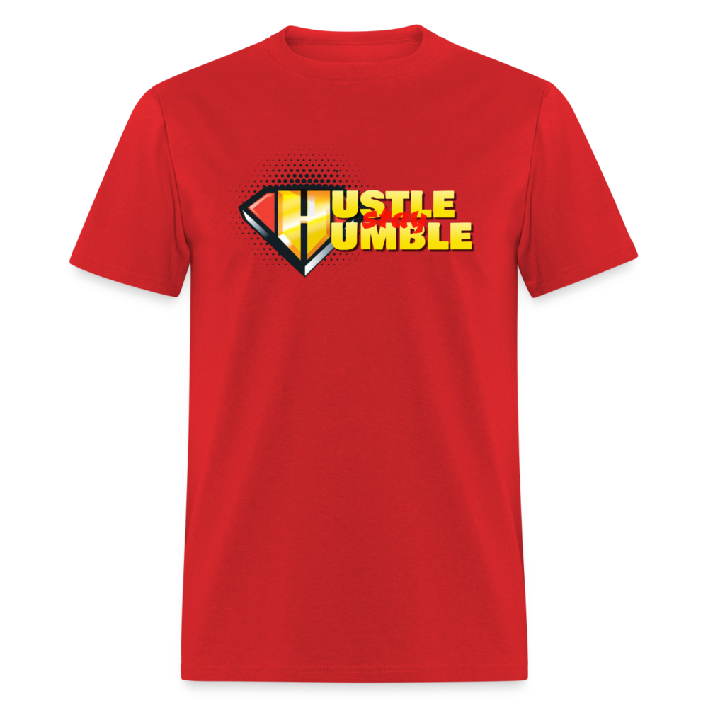 Hustle But Stay Humble Unisex Classic T-Shirt - red