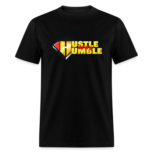 Hustle But Stay Humble Unisex Classic T-Shirt - black
