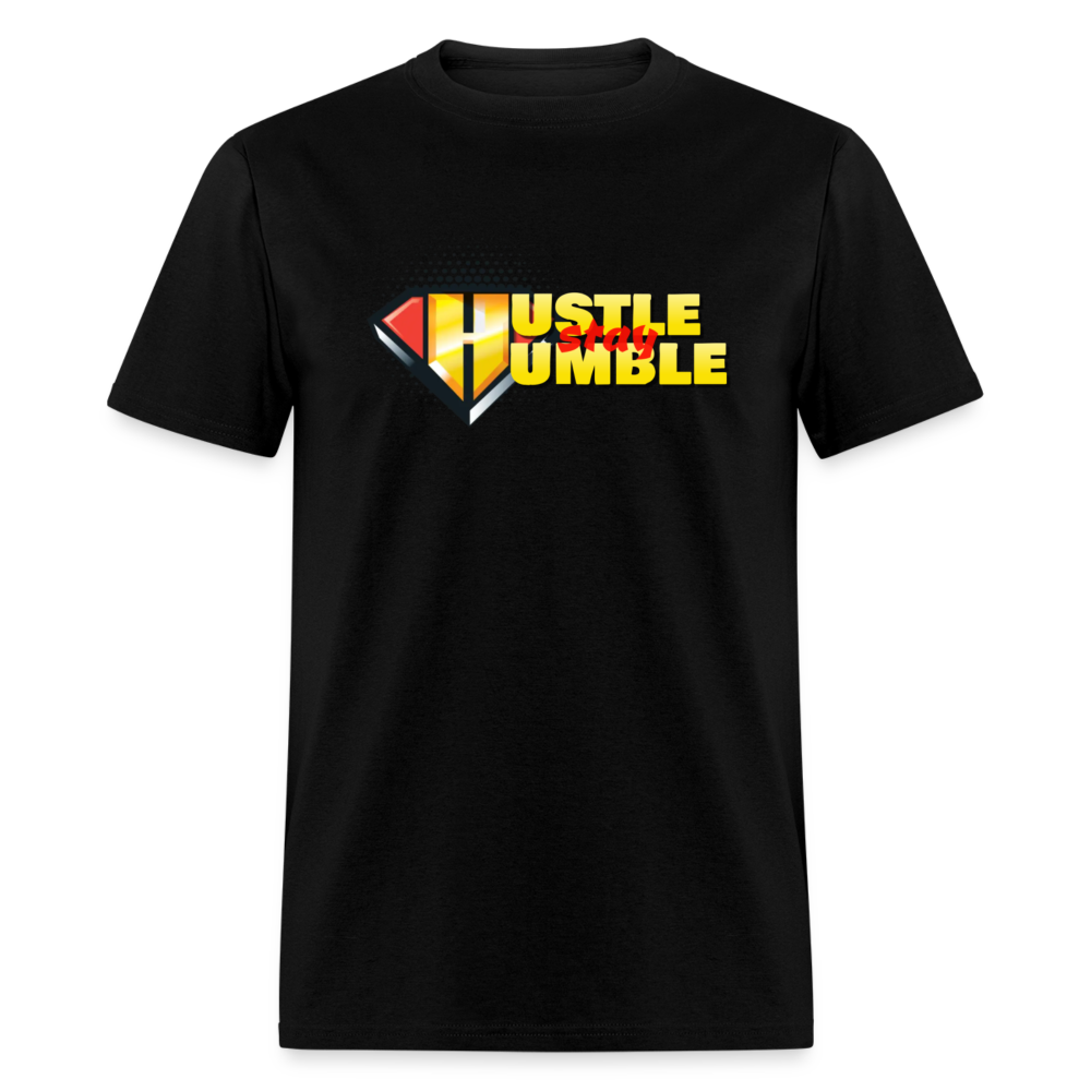 Hustle But Stay Humble Unisex Classic T-Shirt - black