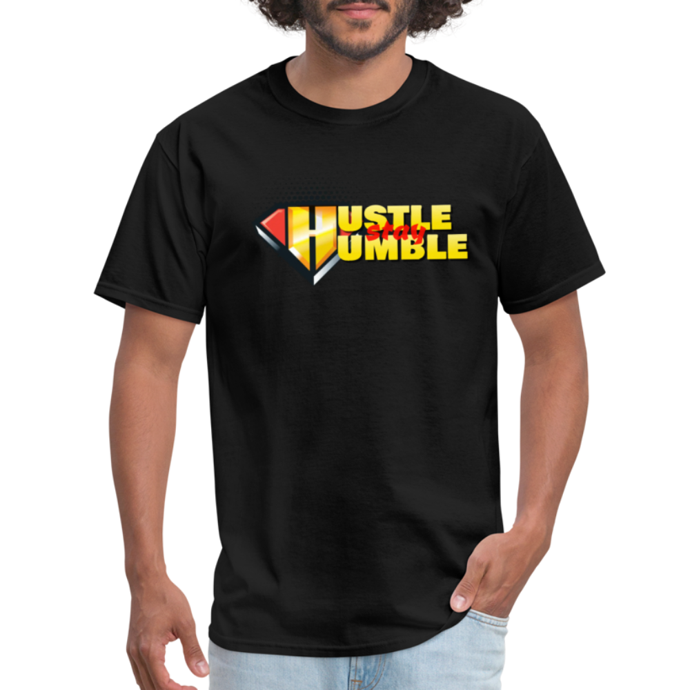 Hustle But Stay Humble Unisex Classic T-Shirt - black