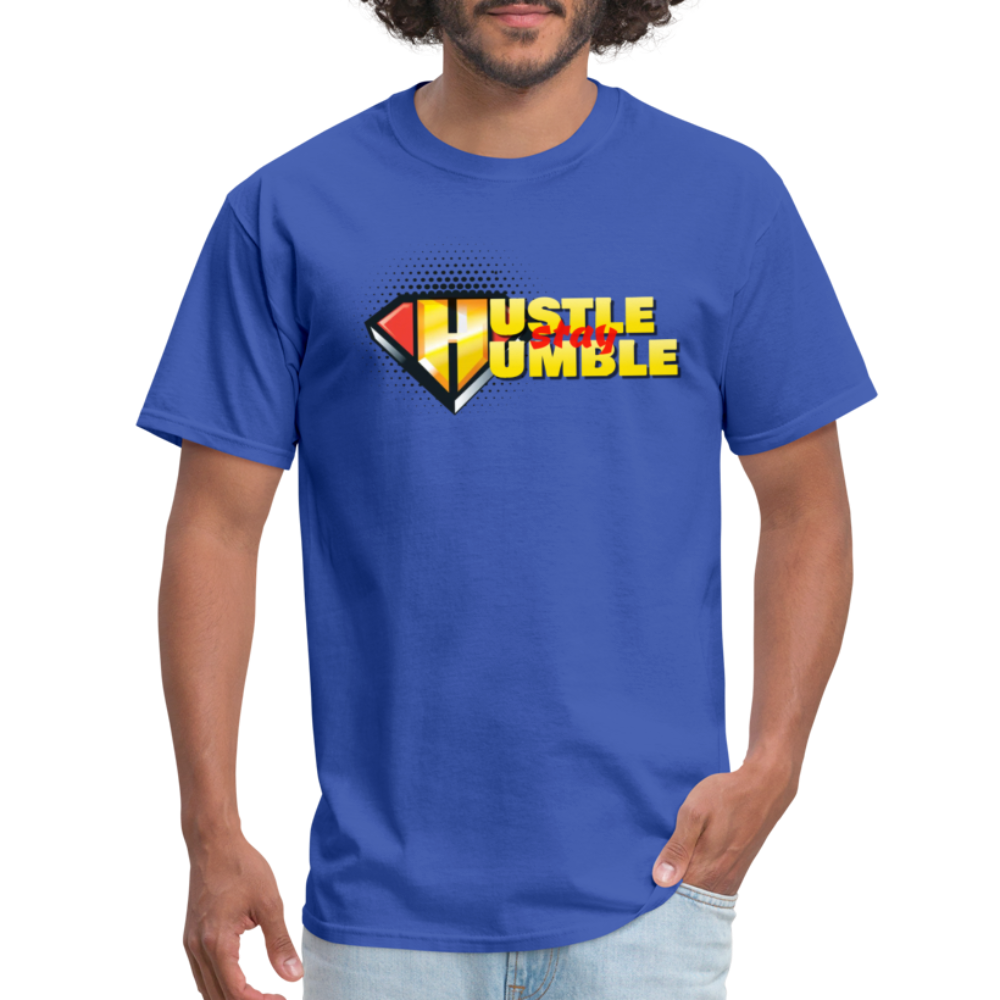 Hustle But Stay Humble Unisex Classic T-Shirt - royal blue