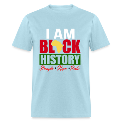 I Am Black History Unisex T-Shirt - powder blue