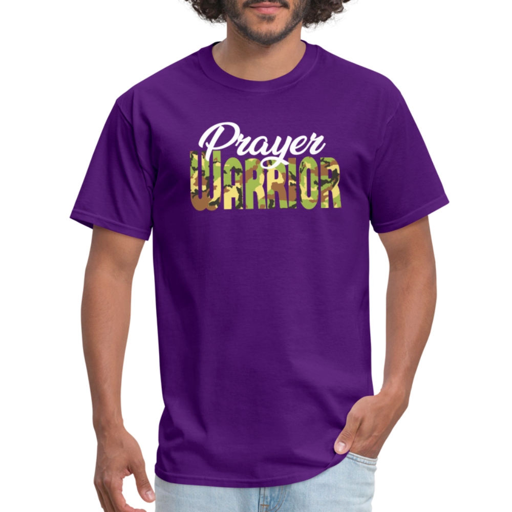 Prayer Warrior Unisex T-Shirt - purple