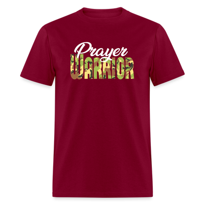 Prayer Warrior Unisex T-Shirt - burgundy