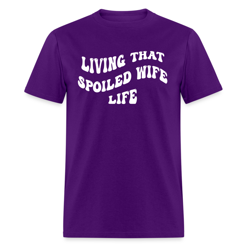 Spoiled Wife Life Unisex T-Shirt - purple