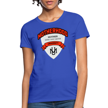 Motherhood University T-Shirt - royal blue