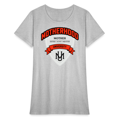 Motherhood University T-Shirt - heather gray