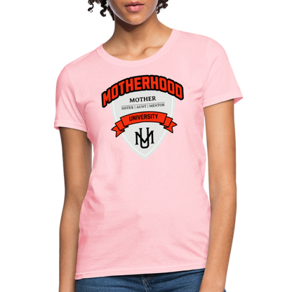Motherhood University T-Shirt - pink