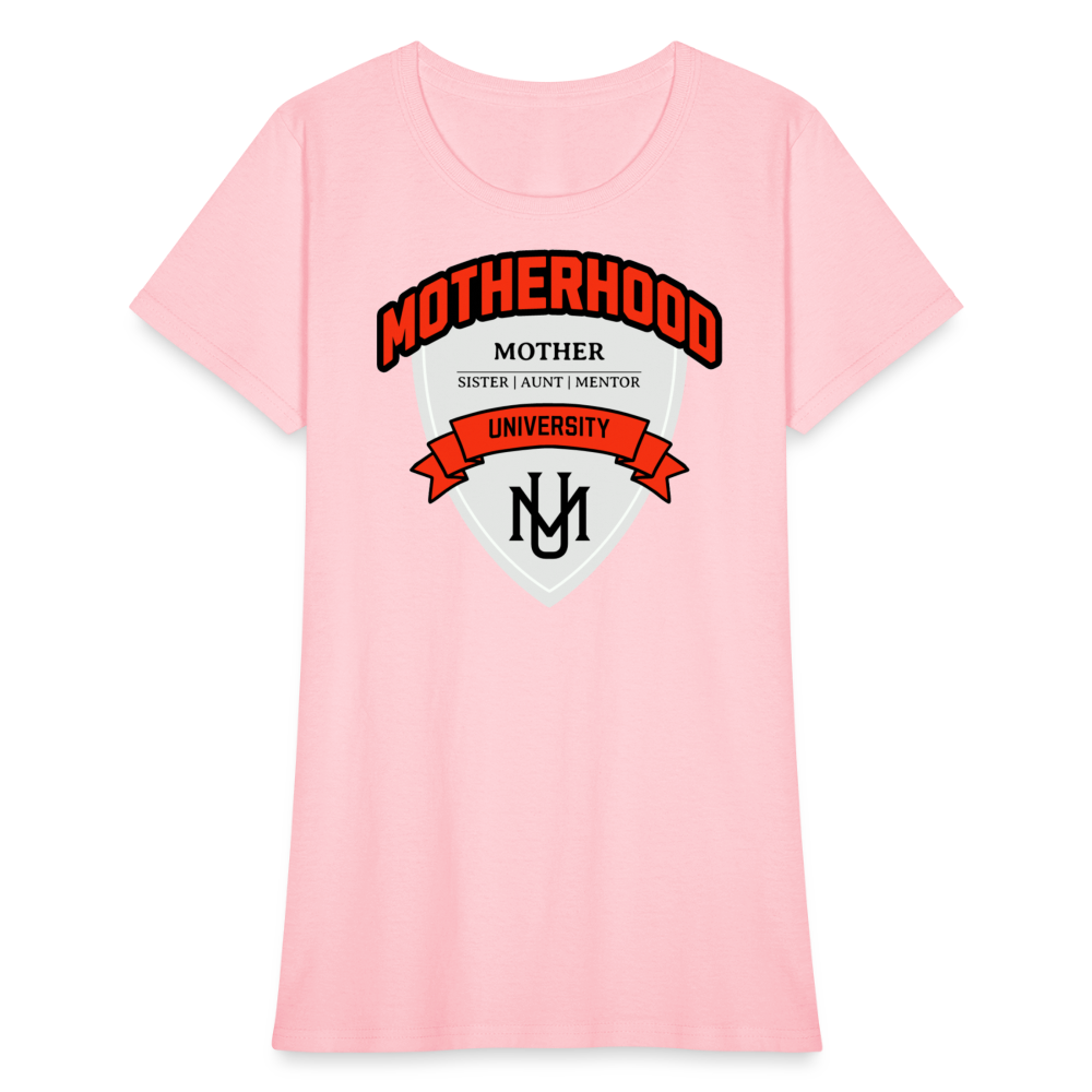 Motherhood University T-Shirt - pink