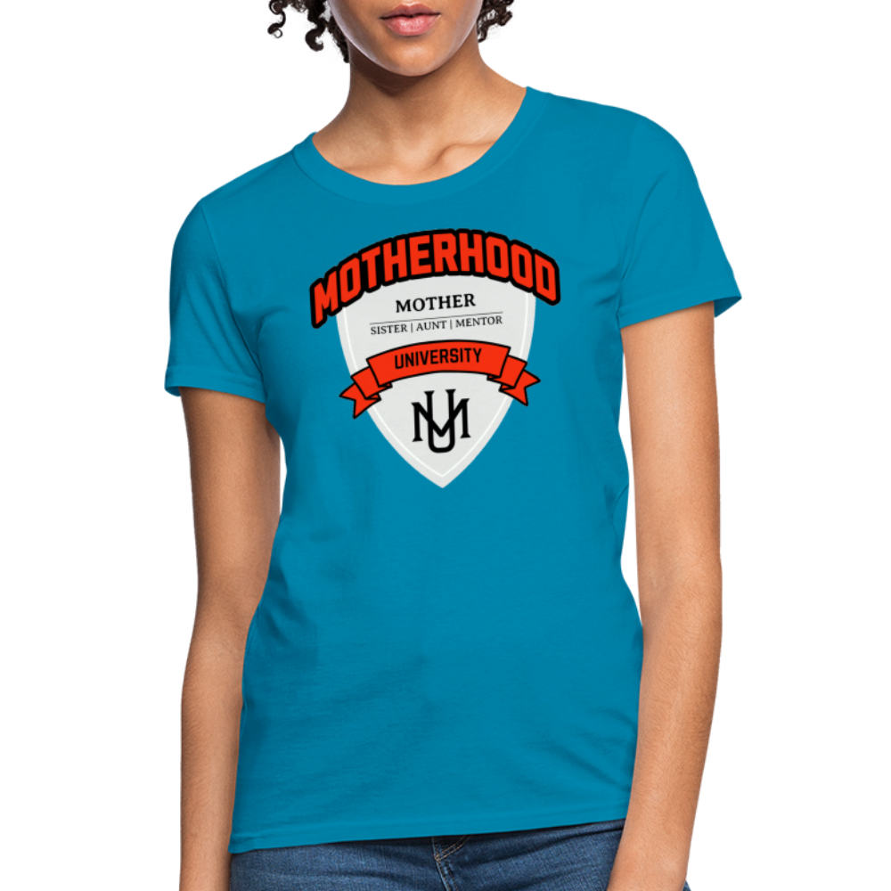 Motherhood University T-Shirt - turquoise
